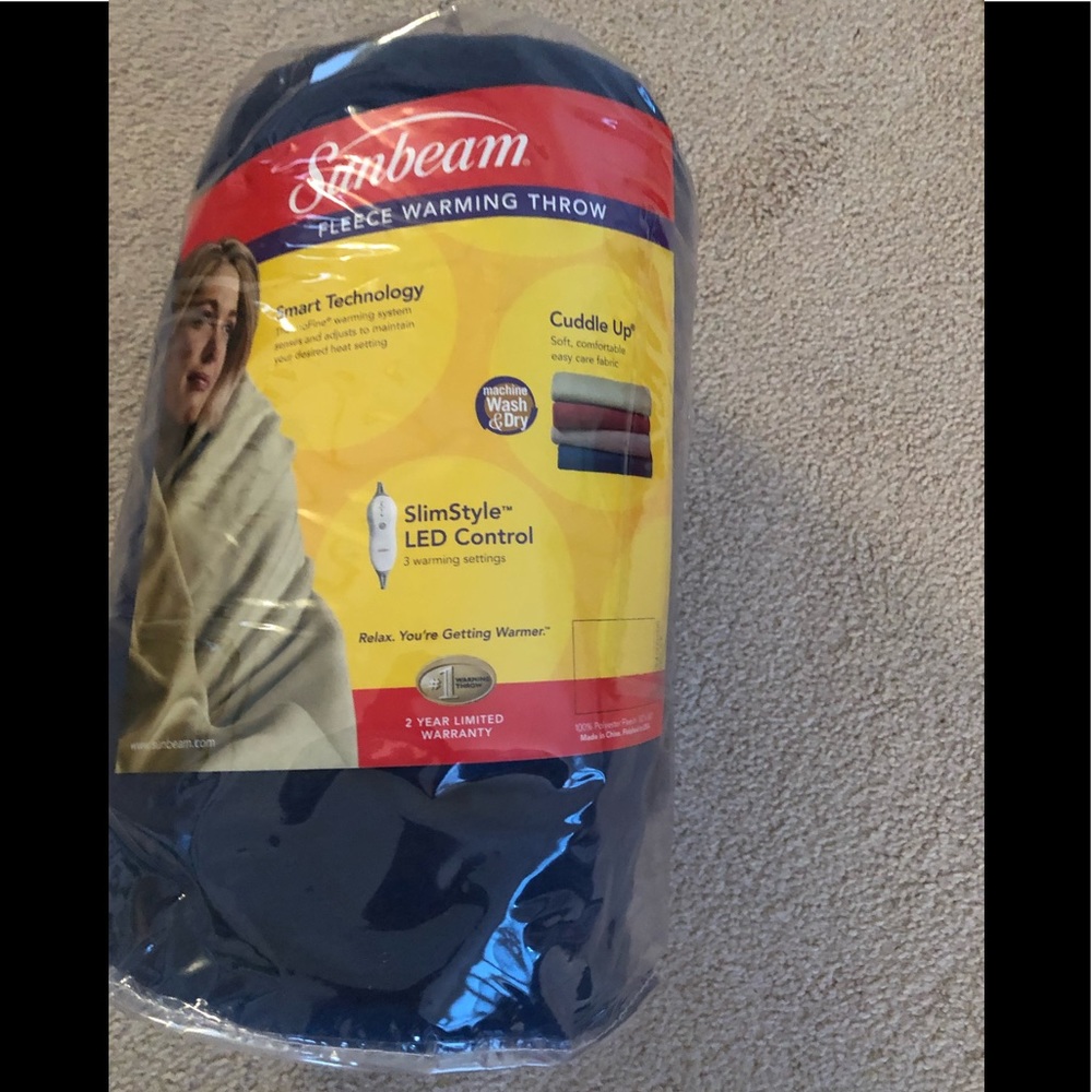 Sunbeam Fleece Warming Throw